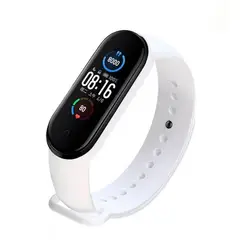 GENERICO - Correa de Silicona Para Xiaomi Mi Band 56 y 7 - BLANCO