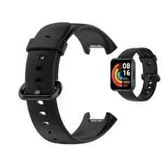 GENERICO - Correa Silicona Para Xiaomi Watch 2 Lite - Negro