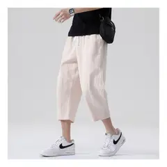 42AROZINA - Pantalones noveno informales finos de verano para hombre