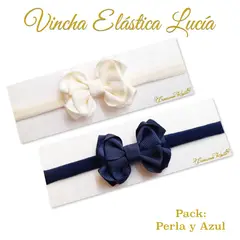 GENERICO - Vincha para bebé modelo Lucía Pack de dos
