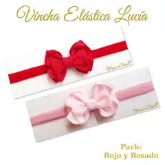 GENERICO - Vincha para bebé modelo Lucía Pack de dos