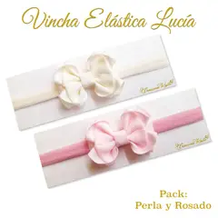 GENERICO - Vincha para bebé modelo Lucía Pack de dos