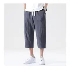 42AROZINA - Pantalones noveno informales finos de verano para hombre