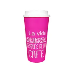 GENERICO - VASO CAFETERO DISEÑO FRASE
