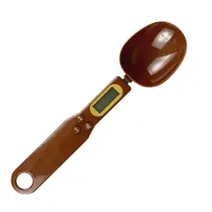 GENERICO - Cuchara Digital Medidora Balanza De Cocina 0.1 - 500 Gr - Marron