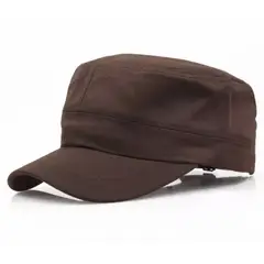 KAST PE - Gorra Hombre Carbonera Estilo Militar Clásico - Marron