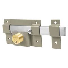HERMEX - Chapa cerradura de barra libre doble cilindro