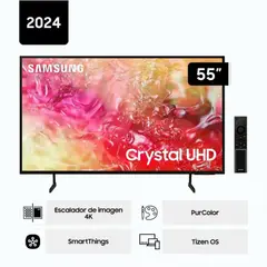 SAMSUNG - Televisor de 55" Smart Tv 4K UHD Tizen OS 2024 55DU7000