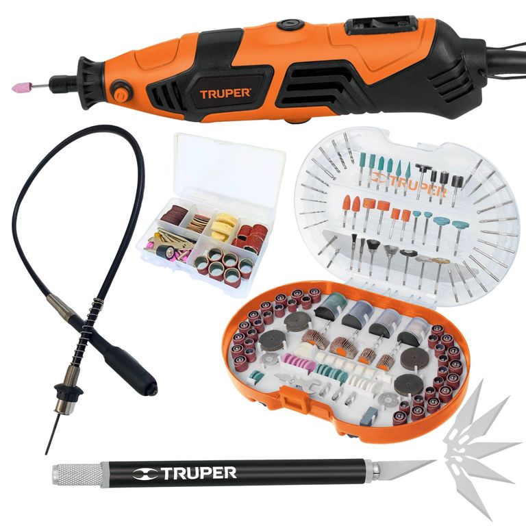 Mini Taladro Rectificadora Con Accesorios 381 Piezas