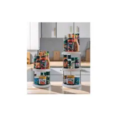 OTTOWARE - ESTANTE ORGANIZADOR GIRATORIO DE 3 NIVELES