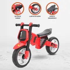 CUZKA - Bicicleta de Balance para Niños »ZERO» Red