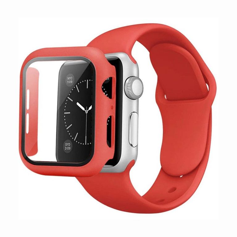 Bumper o Cover Para Apple Watch 45mm - Rojo