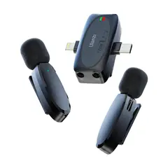 ULANZI - Kit 2 Microfonos Inalambricos V6 iPhone Usb-C Cámara Pro 3 en 1