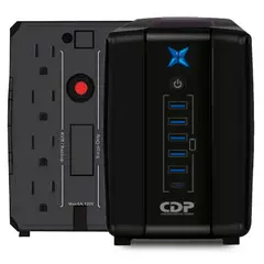 CDP - Ups R-UPR758I 750VA/375W 8 Salidas 5 Puert USB 1Tipo C 20MIN Negro