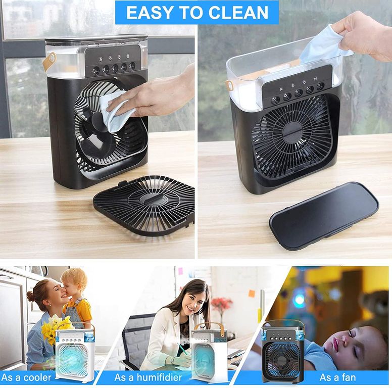 Ventilador Enfriador Aire 3 en 1 Portatil Humidificador
