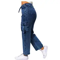 GENERICO - PANTALON CARGO BAGGY JEAN