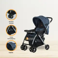 EBABY - Coche Cuna para bebé «BLAKE SIGNATURE» Blue