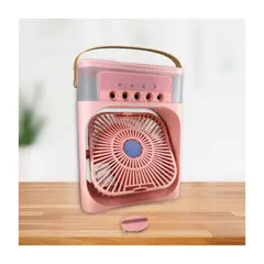 GENERICO - Ventilador Enfriador Aire 3 en 1 Portatil Humidificador rosa