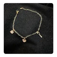 GENERICO - Pulsera Acero - Elg Cand Cora Llave - Dorado