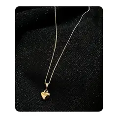 GENERICO - Collar con dije - Corazón Full - Dorado