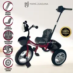 KING - Triciclo Guiador Musical «CASEY» Borgoña