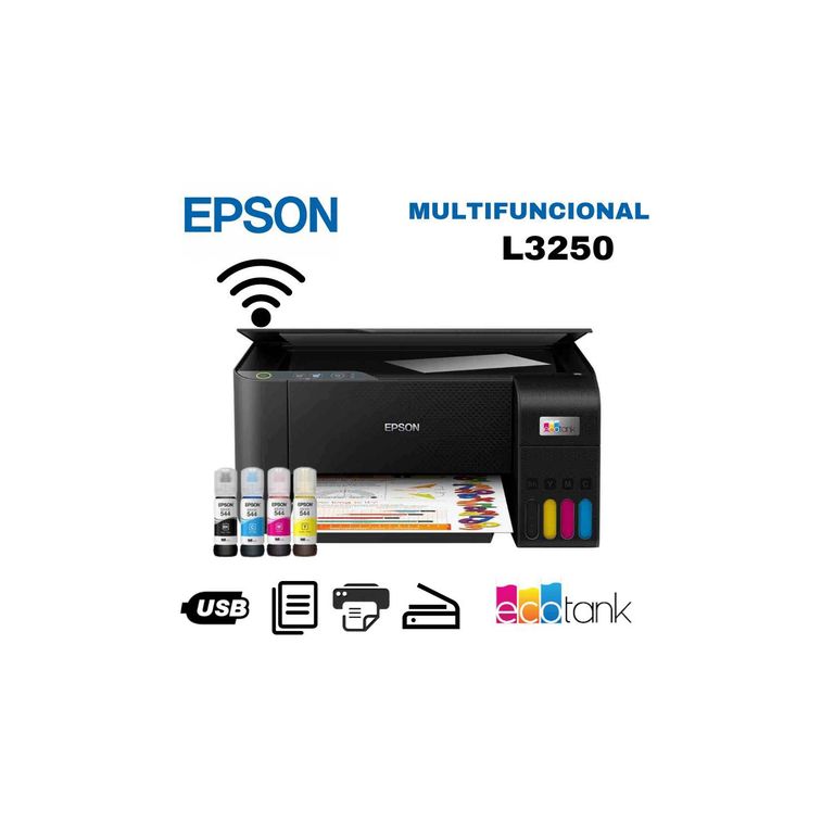 L3250 Ecotank Impresora Multifuncional - WiFi imprime-escanea