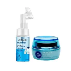 BIOAQUA - Crema Hidratante + Limpiador y Desmaquillador con Acido Hialuronico