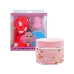 BIOAQUA - Gel Exfoliante de Durazno + Kit Exfoliante y Belleza