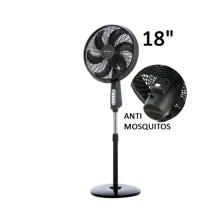 Ventilador Pedestal FSM7518MK 18″ 85W Negro
