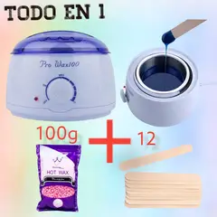 OEM - Combo Derretidor Olla de Cera + 12 Palitos + 100Gr Cera_123