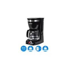 DAEWOO - Cafetera Negra DCM-1859 1.25L 12 Tazas
