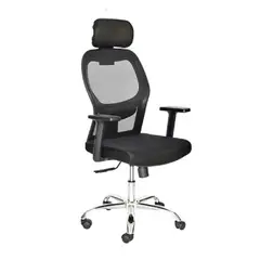 MOBELART - Silla de Oficina Presidente Noruega BC Ergonómica Negro möbelArt