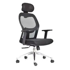 MOBELART - Silla de Oficina Presidente Noruega BC Ergonómica Negro möbelArt
