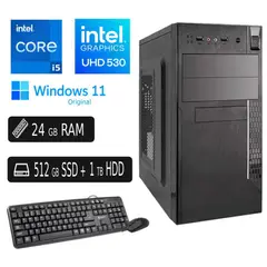 INTEL - COMPUTADORA PC Core i5 7ma 24GB 512GB SSD 1TB HDD EXTERNO REGALO
