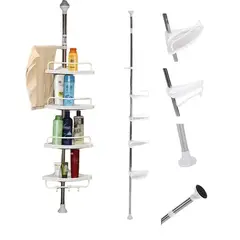 GENERICO - BAÑO AJUSTABLE CON ESTANTE DE ESQUINA MÚLTIPLE - 320 CM