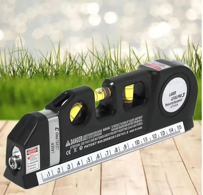 HERRAMIENTA DE MEDICIÓN DE NIVEL LÁSER, DISPOSITIVO MULTIUSOS, 2,5 M