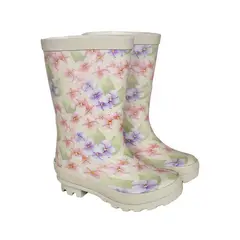 GENERICO - BOTAS DE LLUVIA ACOLCHADAS FLOWER