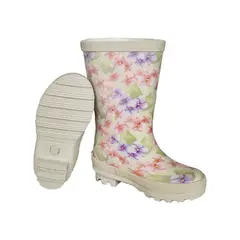 GENERICO - BOTAS DE LLUVIA ACOLCHADAS FLOWER