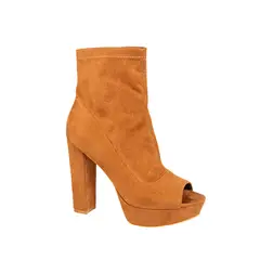 ANGIE TAN - Botines Taco KT-3 Camel