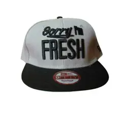 GENERICO - Gorra Hip Hop Deportiva con corona ploma y visera plana