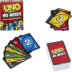 MATTEL - UNO JUEGO DE CARTAS NO MERCY HWV18