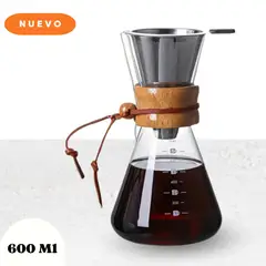 ICHIMATSU - Cafetera Goteo Chemex 600 Ml Con 11 cm