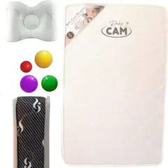 CAM - Colchón de Bebe para Cunas Pack and Play 95 x 60 x 10 cm