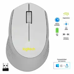 LOGITECH - MOUSE M280 - GRAY