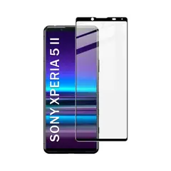 GENERICO - Mica Vidrio Templado Pantalla 3D SONY XPERIA 5 II  TRANSP - NEGRO