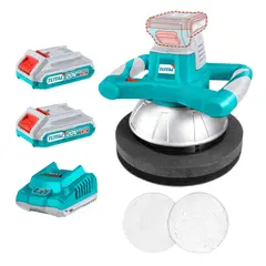 TOTAL TOOLS - Pulidora orbital para auto 20v incluye 2 baterias 2ah Total