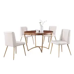 CENTRAL DECCO - COMEDOR 4 SILLAS CHICAGO BLANCO