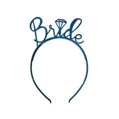 GENERICO - Vincha azul despedida de soltera Bride novia