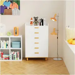 VENTITAS HOME - Cómoda para Niños Vintage Mickey 6 Cajones Color Blanco