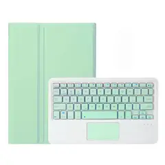 FUNDAANTIGOLPES - Funda con Teclado para Tablet Samsung Tab A9 PLUS 11 Verde Agua